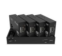 FeinTech SX430 HDMI 2.0 Splitter 1 in 4 Out + Loopthrough Extender 60 m Over CAT LAN 4K 60Hz