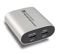 FeinTech VAX01202 HDMI eARC Audio Extractor per televisori moderni, offre Dolby Atmos TrueHD DTS-HD ai ricevitori AV Audio Splitter 1x2