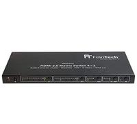 Feintech VMS04201, HDMI 2.0 Matrix Switch 4x2 con Audio Extractor Downscaler Ultra-HD 4K 60Hz HDR, 4 in 2 out