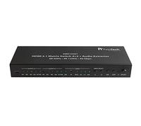 FeinTech VMS14201 HDMI 2.1 Matrix Switch 4x2 Commutatore 4K 120Hz 8K Ultra HD 4 in 2 Out Audio Extractror ARC Toslink SPDIF Downscaler per Xbox PS5 TV Monitor HDR VRR 40Gbps