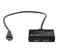FeinTech VSP01204 Splitter HDMI Ultra HD 4K 60Hz HDR con scaler, Nero