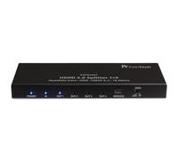 FeinTech VSP01401 HDMI 2.0 Splitter 1 su 4 distributore EDID Scaler 4K@60 Hz HDR 18 Gbps HDCP 2.2, Nero