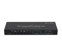 FeinTech VSW04202 HDMI 2.0 Matrix Switch 4x1 HD-Audio Extractor 7.1 Dolby Atmos 4K 60Hz HDR CEC