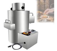 Feiphla Elektrischer KastanienschäLer,50 kg/H,Macchina per Sbucciare Le Castagne,per Venditori Ambulanti, Supermercati di Prodotti Freschi, Ristoranti 10blades-550WPlugIn