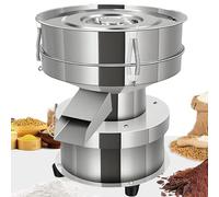 Feiphla Setaccio Vibrante Elettrico da 50 W,Setaccio Vibrante Elettrico con Setaccio per Farina, Setaccio Vibrante in Acciaio Inox per Farina,per Particelle Liquide 1Net1Cover-15cm