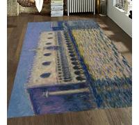 FEIPUHOME Art Città Marittime Paesaggi Tappeti Palazzo Ducale Quadri famosi Stampe Tappeto da pavimento Antiscivolo Tappeto a pelo corto Interno Esterno Corridoio Zerbino 180x280cm