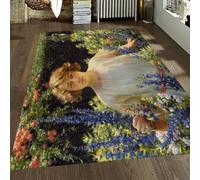 FEIPUHOME Art Famoso Dipinto Stampa Tappeto Betty Gallowhur Ritratti Parco Paesaggio Tappeto Lavabile Antiscivolo Ingresso per la Fattoria Lobby Room 90x150cm