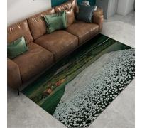 FEIPUHOME Art romantico tappeto di campagna prato fiorito a nord famosa pittura stampe camera da letto tappeto per ufficio hoom sala da pranzo interno esterno 160x200cm