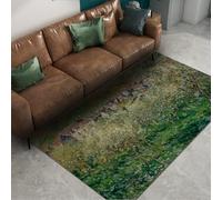 FEIPUHOME Art Tappeti per paesaggi rurali per camera da letto soggiorno alberi di prugne a pelo corto in fiore Famose stampe di pittura Tappeto per interni ed esterni lavabile 120x180cm