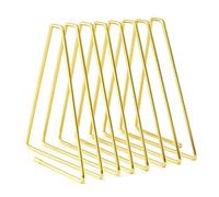 FEIQIAO, scaffale telescopico regolabile a forma di triangolo per dischi in vinile e libri, organizer per cartelle e smistatore in filo metallico, organizer da scrivania decorativo per libri e