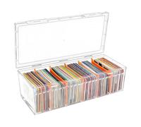 Feirdhoo Scatola per schede trasparente DIN A8 con separatori rimovibili, scatola per carte da gioco contiene 606 carte, scatola per vocabolario, scatola di apprendimento per carte, biglietti da