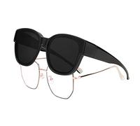 FEISEDY Sovraocchiali da Sole Polarizzati Grandi Occhiali da Sole Cover Up per Uomo Donna Guida e Pesca con Protezione UV400 B2922