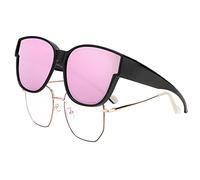 FEISEDY Sovraocchiali da Sole Polarizzati Grandi Occhiali da Sole Cover Up per Uomo Donna Guida e Pesca con Protezione UV400 B2922