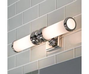 FEISS Applique a LED Payne, cromata, altezza 49 cm, a 2 luci, IP44 FEISS