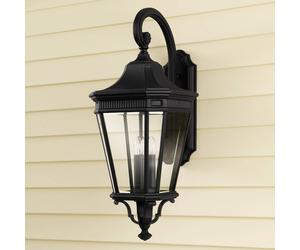 FEISS Applique da esterni Cotswold Lane nera alta 76,2cm FEISS