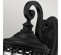 Lampada Da Esterno Nera Grande H:62Cm Rustica E14 IP44 Lanterna Casa