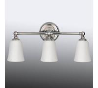FEISS Applique Huguenot Lake, cromata, larghezza 53 cm, a 3 luci, IP44 FEISS