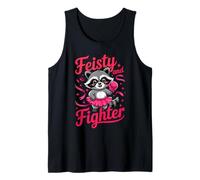 Feisty And Fighter Breast Cancer Awareness Boxing Raccoon Canotta
