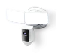 Feit Electric SEC5000/CAM/WIFI Telecamera di Sicurezza Intelligente LED per Esterni con Sensore di Movimento, Audio a 2 vie, Riflettore da 48 Watt, Funziona con Alexa e Google Asst, Allarme,