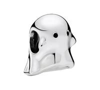 Feitery Ciondolo a forma di teschio Jack-O-Lantern, compatibile con braccialetti Pandora, gioiello a forma di cuore, regalo per donne, Zirconia cubica, Zirconie sintetico