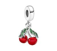 Feitery Ciondolo da donna per bracciali e collane, motivo: piccolo bradipo, abbinabile ad altri charms, Zirconia cubica