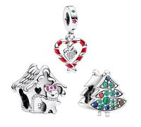 Feitery Festa della Mamma Charm Ciondoli Libellule Bracciale Regalo