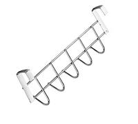 Feixiangge - Ganci per porta, in acciaio INOX, a cinque file, colore: Argento