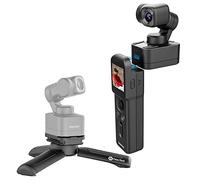 Feiyu Pocket 3 Kit Videocamera Sportiva 4K con Stabilizzazione Antivibrazione a 3 assi,Poignée Design Détachable, Caméra Magnétique Intégrée,Microfono Incorporato,130°Wide View,Action Cam per Vlogging