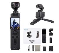 FeiyuTech Pocket 3 Kit Fotocamera Stabilizzata 3 Assi, 4K 60FPS, Maniglia staccabile per tracciamento AI, magneti integrati per YouTube TikTok Video Vlog, Timelapse, Slow Motion