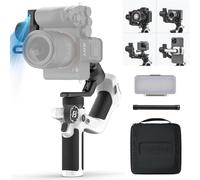 FeiyuTech SCORP Mini Kit Gimbal Ufficiale, Stabilizzatore per Fotocamera a 3 Assi con AI Tracker Luce di Riempimento, 1,3 Pollici Touch Sreen, per Mirrorless, Smartphone, Action Camera, con Custodia