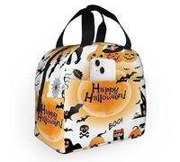 feiyuzhang 2023, Happy Halloween, borsa per il pranzo da donna, portatile, isolata, per tutti i doni del giorno, borsa tote con tasca, per ufficio, lavoro, picnic, escursionismo, spiaggia, allenamento