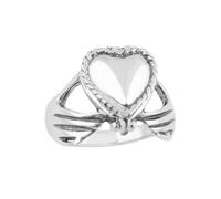 Feizikaw Anello Fashion Semplice mano creativa che tiene l'anello dell'amore Anello a forma di cuore apribile retrò di moda femminile (A, 7号)