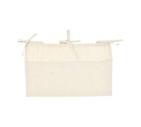 Feizikaw Borsa Porta Giocattoli Borsa portaoggetti per Lettino da Neonato, Organizer per Box, Accessori Libri, Tascabile in Tela appesa, Accessorio Culla e Giocattoli (Beige, One Size)