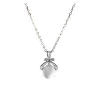 Feizikaw Collana Acciaio Collana da donna Idee originali per ragazze adolescenti Natale per donne Collana di compleanno per figlia mamma sorella amica (Silver, One Size)