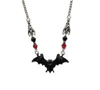 Feizikaw Collana Da Donna Collana nero Gotico Tema regalo di Halloween Ciondolo Clavicola Catena Street Trend per uomini e donne (A, One Size)