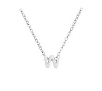 Feizikaw Collezione pendentif Delicate collane in argento con iniziali da donna Collane in argento da donna AZ 26 con iniziale dell'alfabeto per gioielli per ragazze adolescenti (W, One Size)