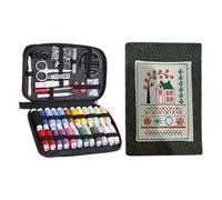 Feizikaw Kit per ricamo a punto natalizio portatile, per tutti gli scenari, kit completo di strumenti incluso, tutorial passo-passo, ideale per principianti e amanti del fai da te