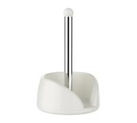 Feizikaw Mensola portaoggetti porta asciugamani di carta da appoggio con supporto, design a spirale, per cucina e bagno (bianco, 18 x 28 5 cm)