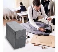Feizikaw Scatole per Armadio Home Sewing Cover Organizer Borsa per Strumenti e Accessori da Cucito (Grey, 25X18CM)