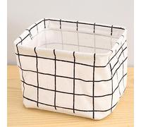 Feizikaw Soluzioni per l'archiviazione di spazi pubblici Cubi portaoggetti Pieghevoli in Tessuto Organizzatore con Manici portaoggetti Pieghevole in Tessuto per Bambini (White, One Size)