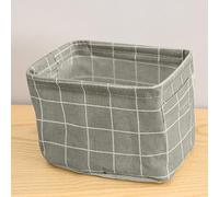 Feizikaw Soluzioni per l'archiviazione di spazi pubblici Cubi portaoggetti Pieghevoli in Tessuto Organizzatore con Manici portaoggetti Pieghevole in Tessuto per Bambini (Grey, One Size)