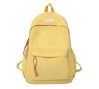 Feizikaw Zaino Piccolo Bambino La scuola inizia la stagione Moda Donna Ragazze Studente Borsa da scuola con cerniera Borsa da viaggio in nylon alta capacità (Yellow, One Size)