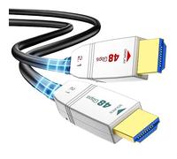 FeizLink 8K Cavo Hdmi Fibra Ottica 12M, Cavo HDMI 2.1 Supporta 4K 120Hz 8K 60Hz 48Gbps HDR10 eARC, Compatibile con Blu-ray/TV Box/HDTV/Proiettore/Console di Gioco/AVR