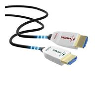 FeizLink Cavo HDMI Fibra Ottica 25m, HDMI 2.0 4K 60Hz UHD 18Gbps Visione Dolby HDR HDCP2.2 ARC CEC Ethernet per HDTV/Apple TV/Xbox / PS4 / 4K Proiettore/Home Theater/Lettore Blu-ray