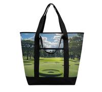 FekiLoot Borsa per la spesa isolata per campo da golf, riutilizzabile, grande capacità, a prova di perdite, borsa per la spesa portatile, borsa termica resistente
