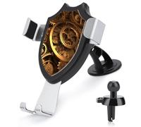 FekiLoot Cool Steampunk Gears, supporto magnetico per telefono, supporto per telefono aggiornato, supporto universale per auto per GPS e tutti gli smartphone.
