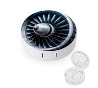 FekiLoot Jet Engine Custodia per lenti a contatto portatile da viaggio per esterni Custodie per lenti a contatto cerchio a prova di perdite Scatola di immagazzinaggio per trucco con specchio per casa