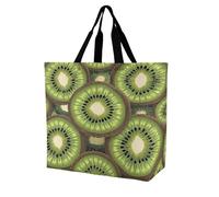 FekiLoot Kiwi Art Pattern Borsa della spesa Heavy Duty Extra Large Borsa della spesa Beach Tote Shopping Bag Multi Purpose Tote Pieghevole Riutilizzabile Borsa per la spesa per il lavoro e i viaggi