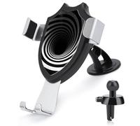 FekiLoot Supporto magnetico per telefono a tunnel a spirale, nero e bianco, supporto per telefono aggiornato, supporto universale per auto per GPS e tutti gli smartphone.