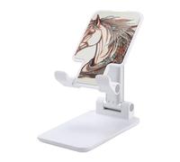 FekiLoot Supporto per telefono cellulare doppio pieghevole Cupido freccia Love Horse pieghevole regolabile supporto per telefono da tavolo compatibile con tutti i telefoni da 4 a 13 pollici